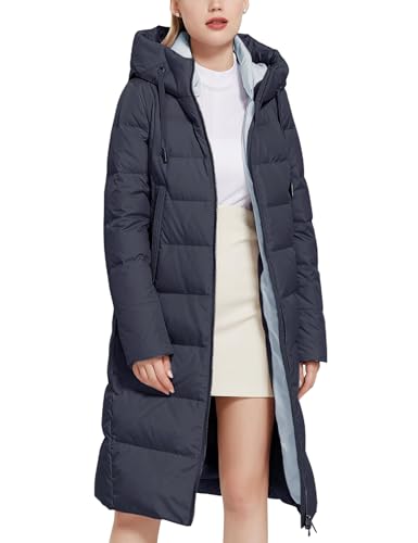最終値下 é zipper quilting long down coat gr Xuehaya Women's Long Puffer Jacket Casual Zip Up Quilted Hooded